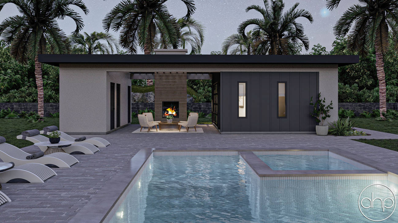 Modern Pool House Design Modern Style Pool House Plan | Forestline