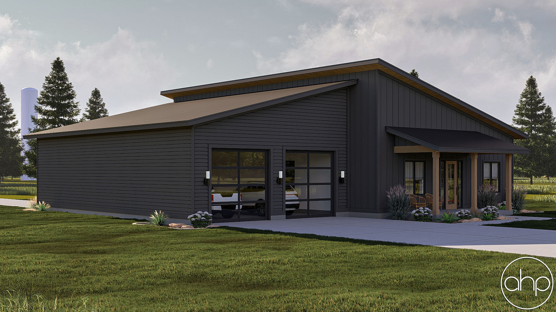 Modern Style Barndominium House Plan | Chamberlain
