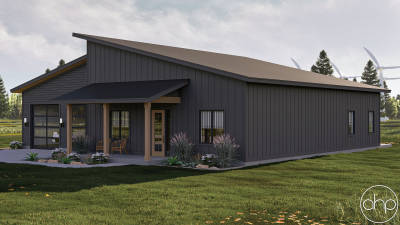 Modern Style Barndominium House Plan | Chamberlain