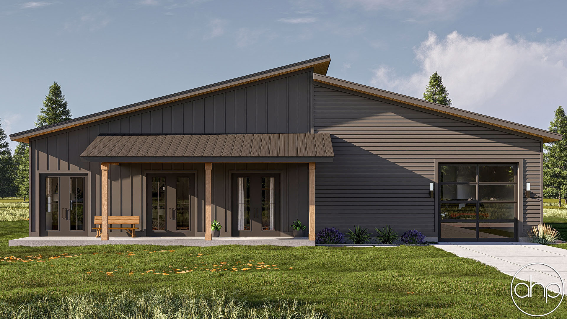 Modern Style Barndominium House Plan | Chamberlain