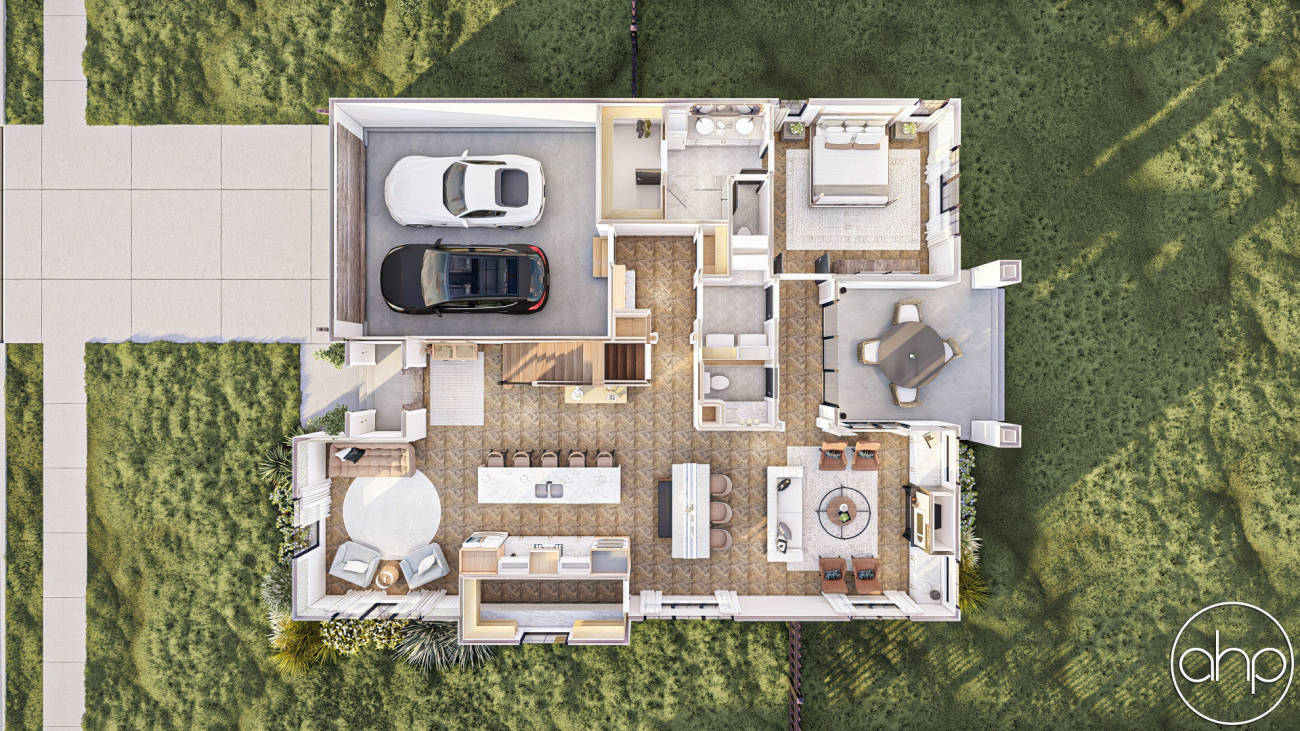 Modern Cottage Style House Plan | Santiago