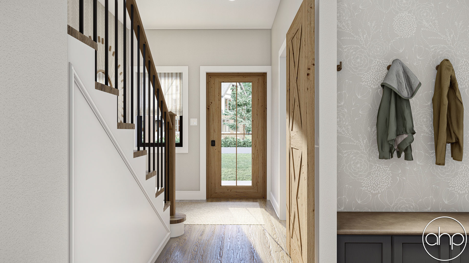 Modern Farmhouse Style Duplex House Plan | Stoney Creek