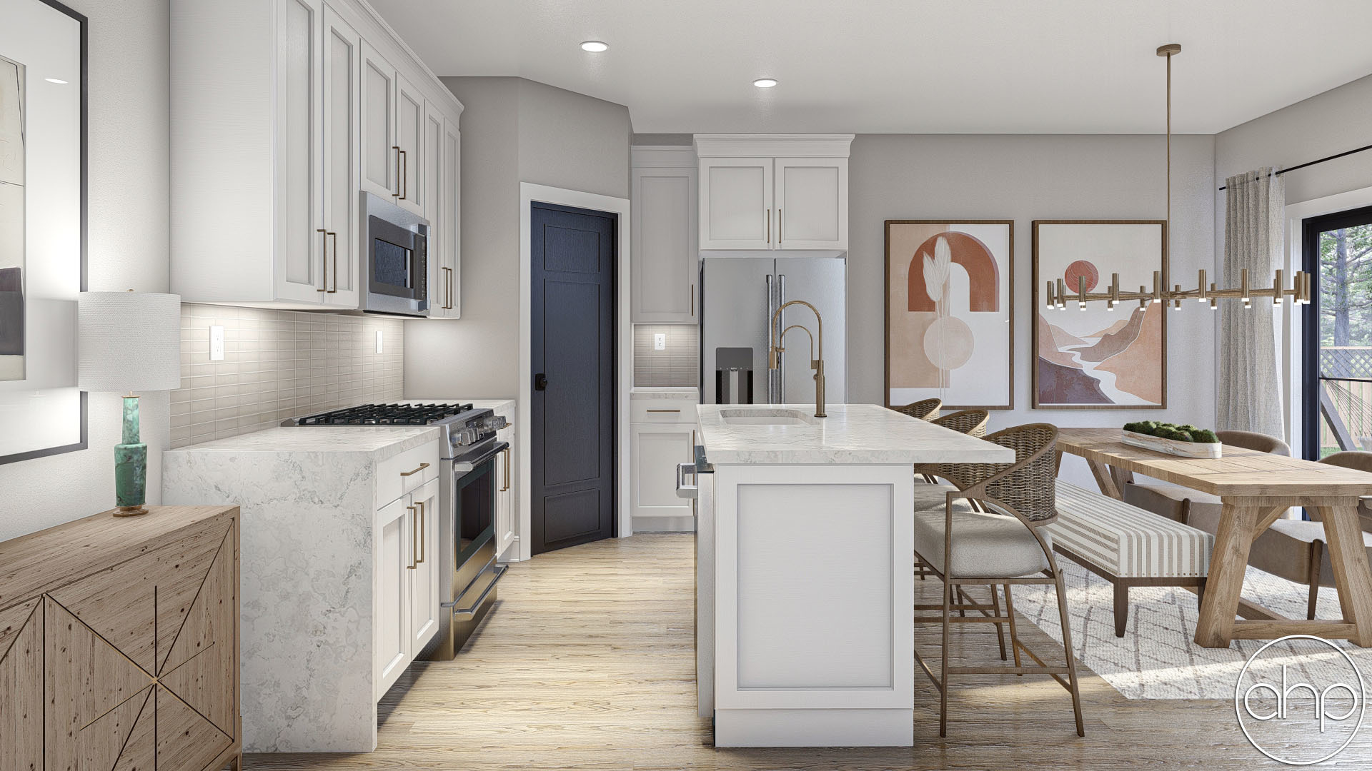 Modern Farmhouse Style Duplex House Plan | Stoney Creek