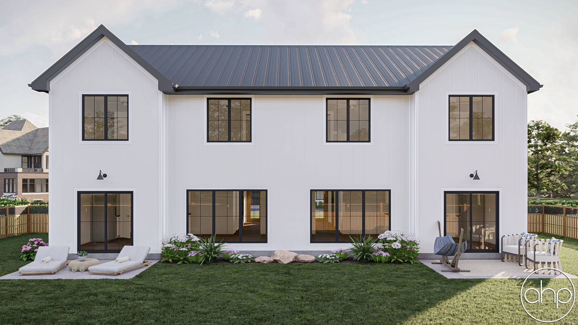 Modern Farmhouse Style Duplex House Plan | Stoney Creek