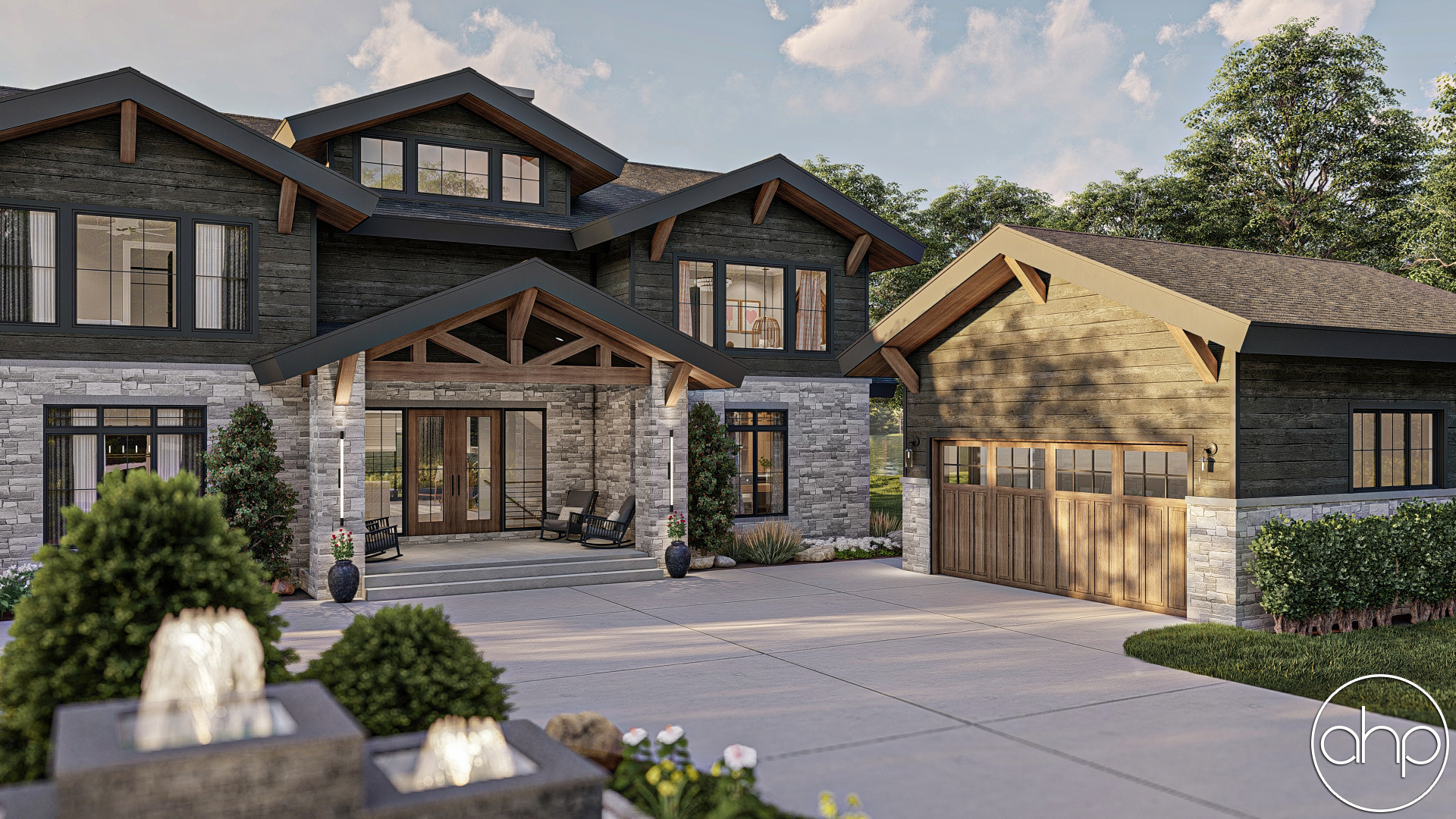 Rustic Craftsman Style House Plan | Live Oak