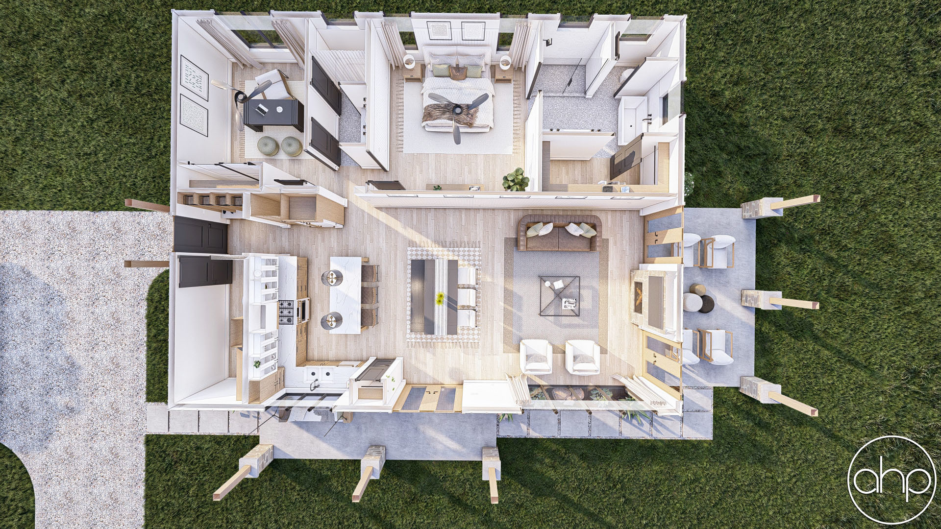 Modern Style Barndominium House Plan