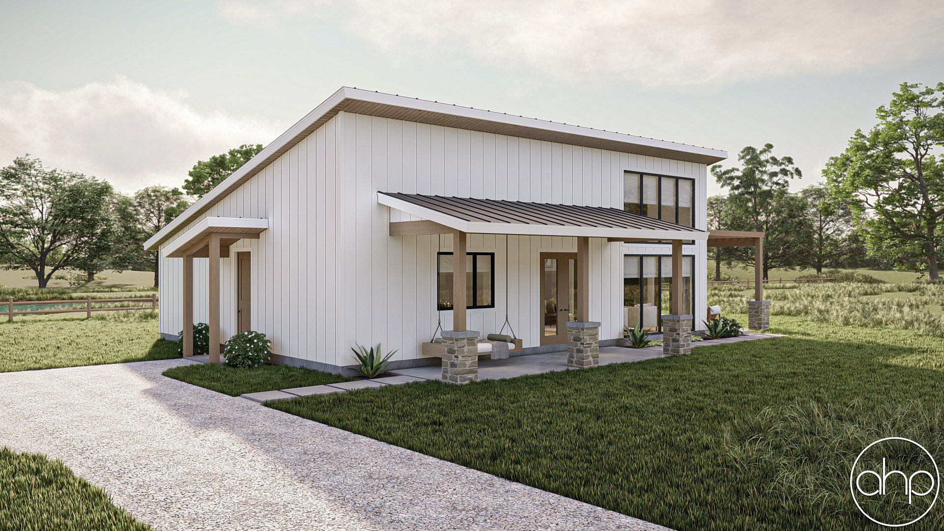 Modern Style Barndominium House Plan
