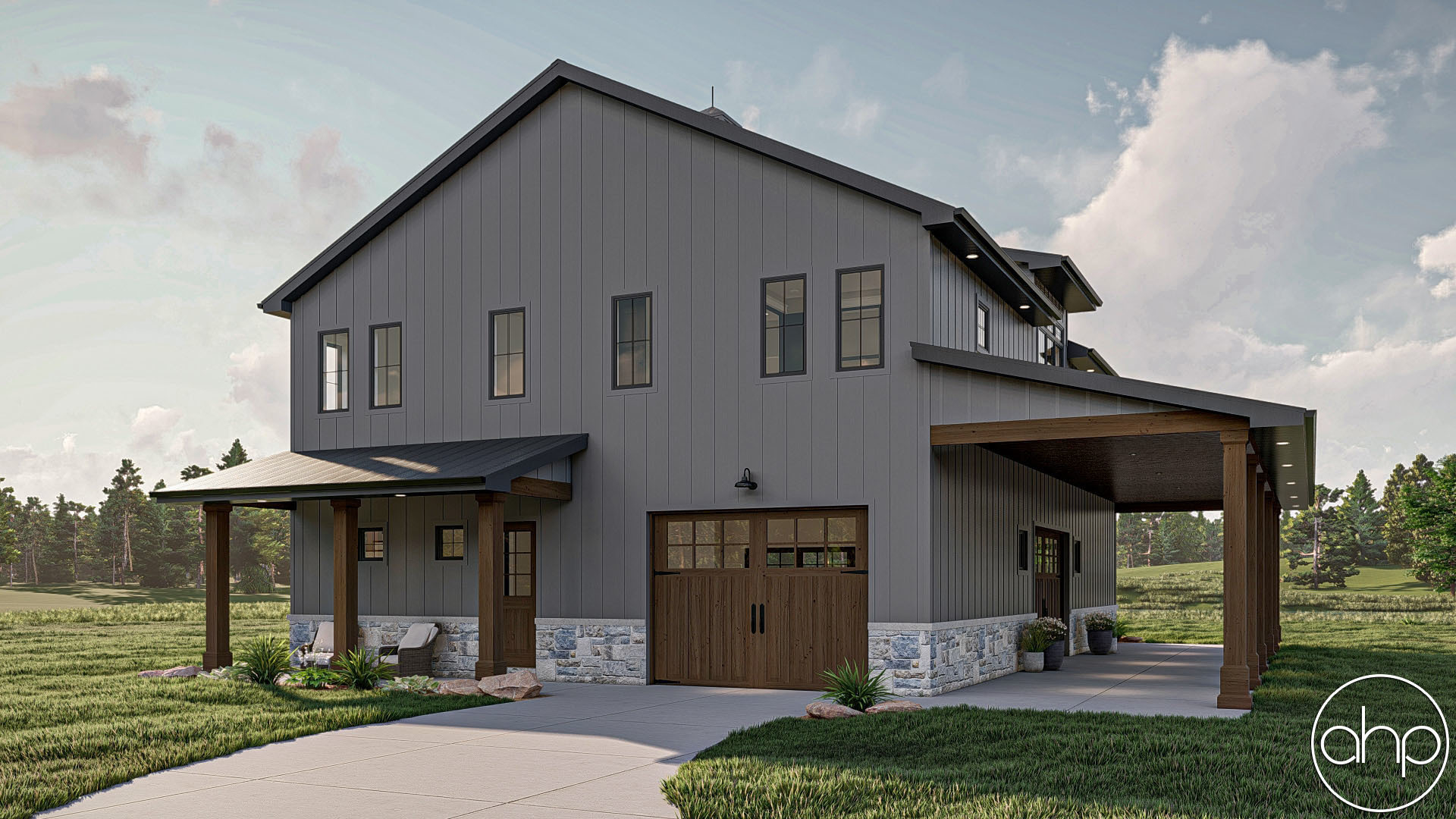 Fitchburg — Barndominium house plan by Advanced House Plans