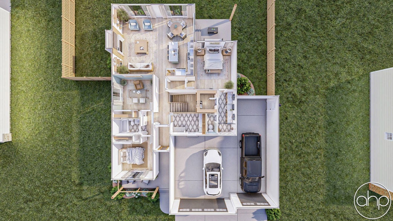 Modern Farmhouse Style House Plan | Highland Hills