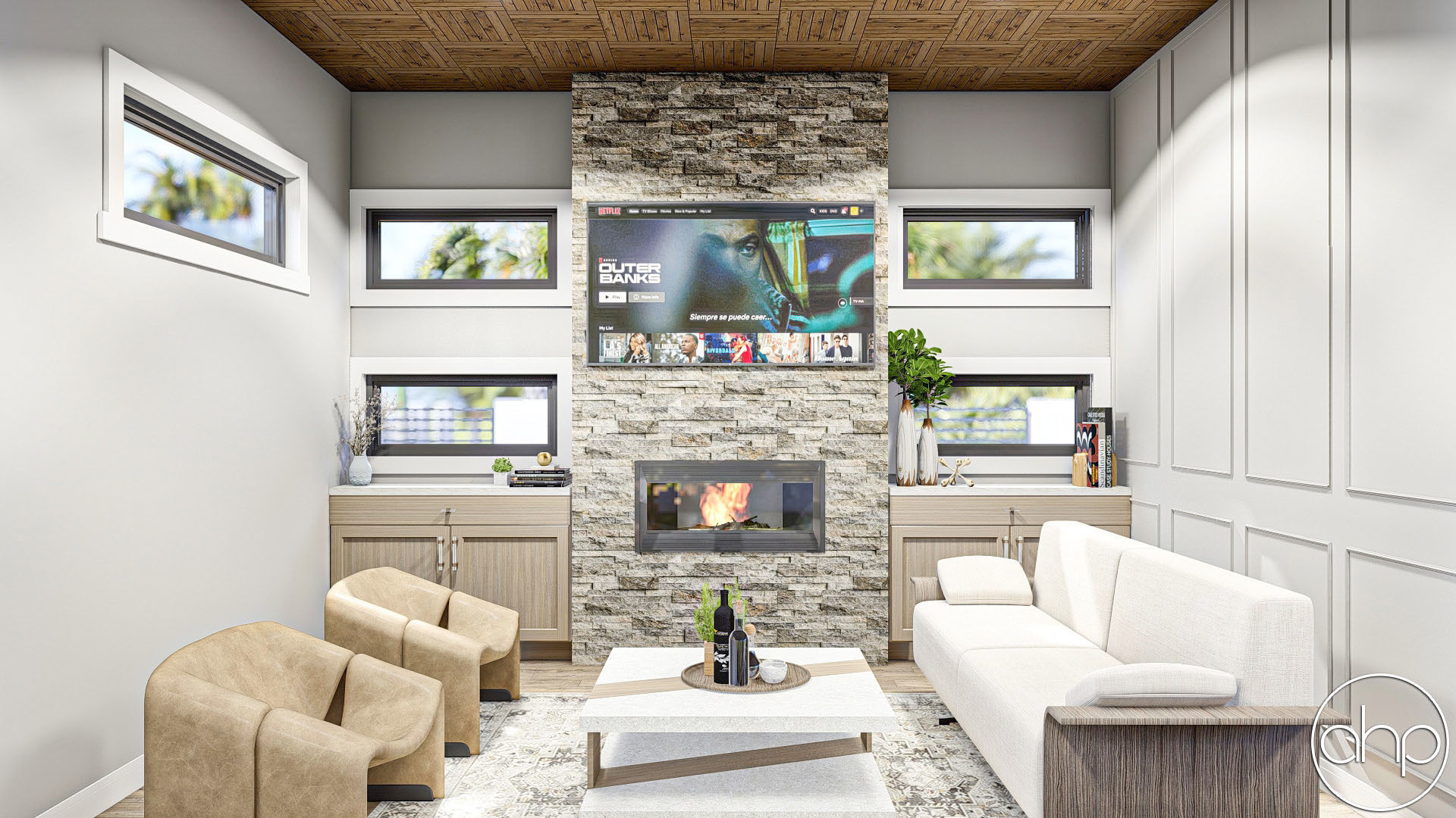 Modern Style Pool House Plan | Ember Way