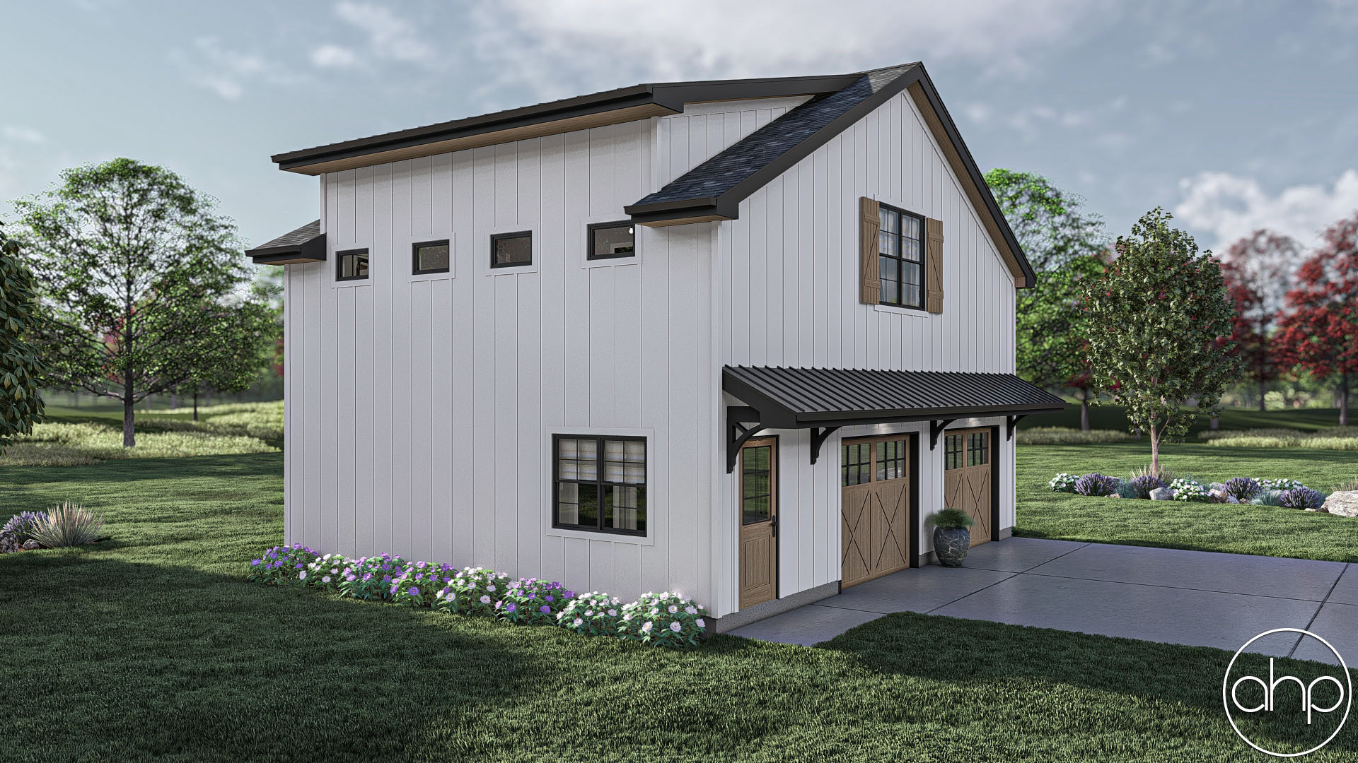 Barndominium Style Carriage House Plan | Pineville