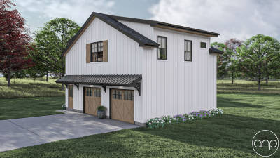 Barndominium Style Carriage House Plan | Pineville