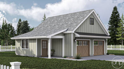 Modern Craftsman Style Garage Plan | McAlpine