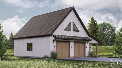 Modern Farmhouse Style Garage Plan | White Oak