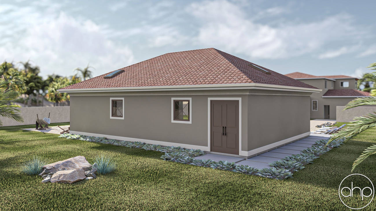 Mediterranean Style Pool House Plan | Ruhlman, image size:1300x731