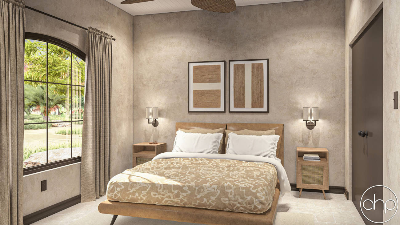 Spanish Style ADU House Plan | San Angelo, image size:1300x731