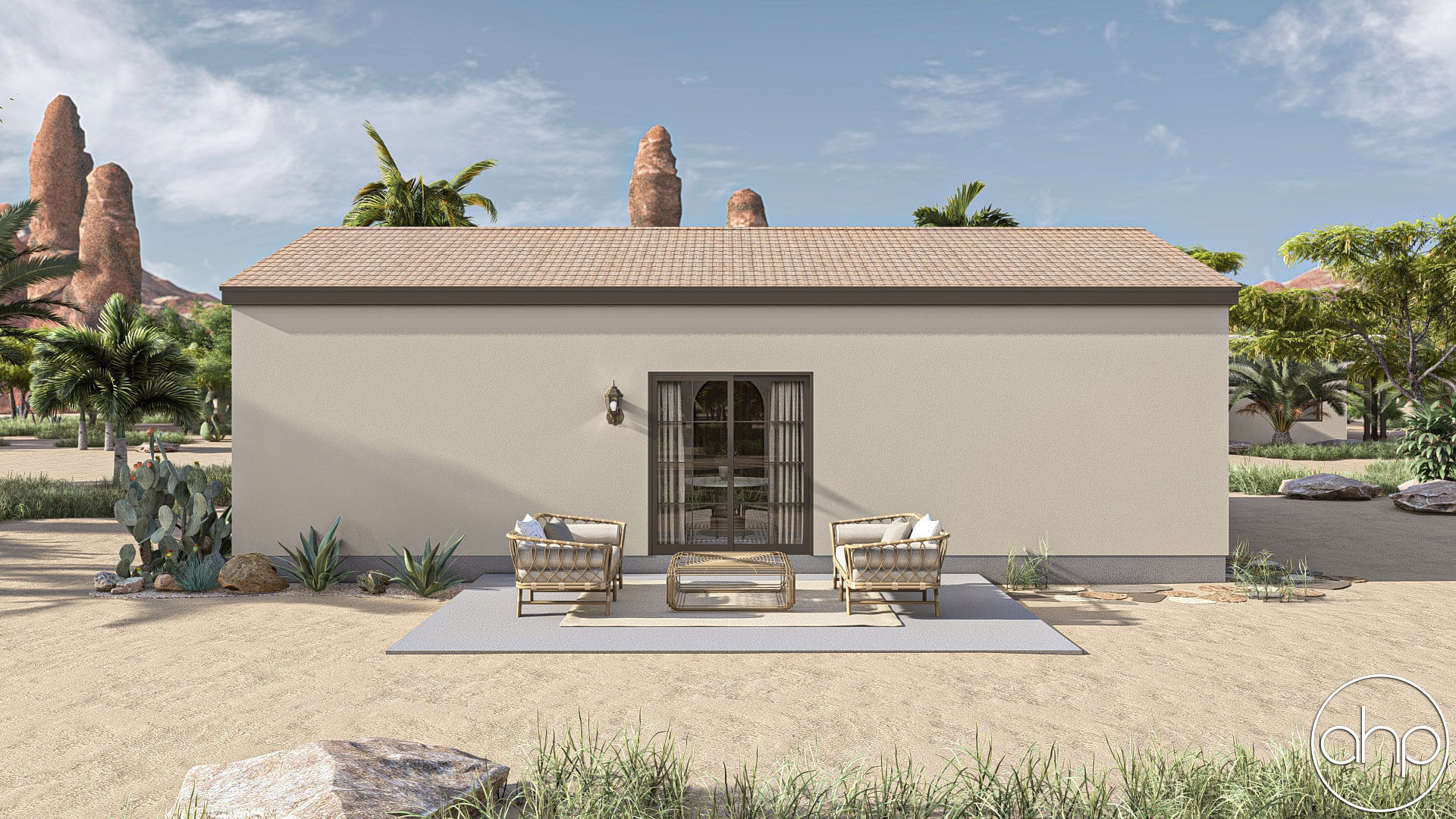 Spanish Style ADU House Plan | San Angelo