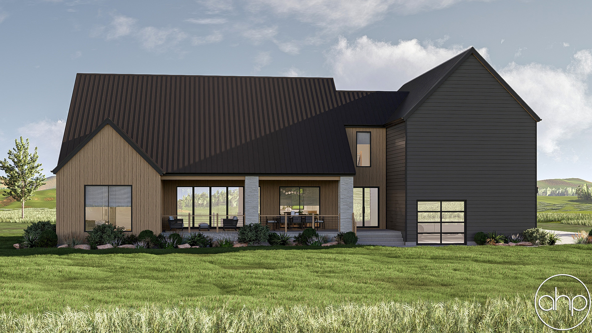 Modern Barndominium Style House Plan | White Plains